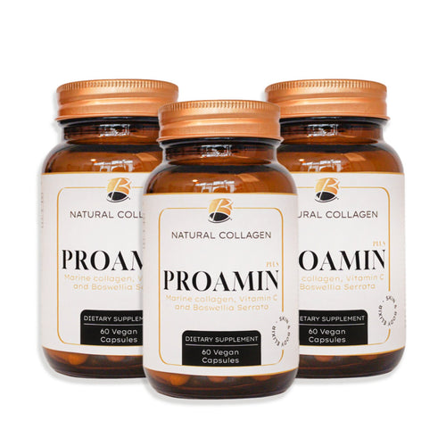 Рибен колаген Proamin Plus с витамин C и Boswellia Serrata– хранителна добавка от BILEYA